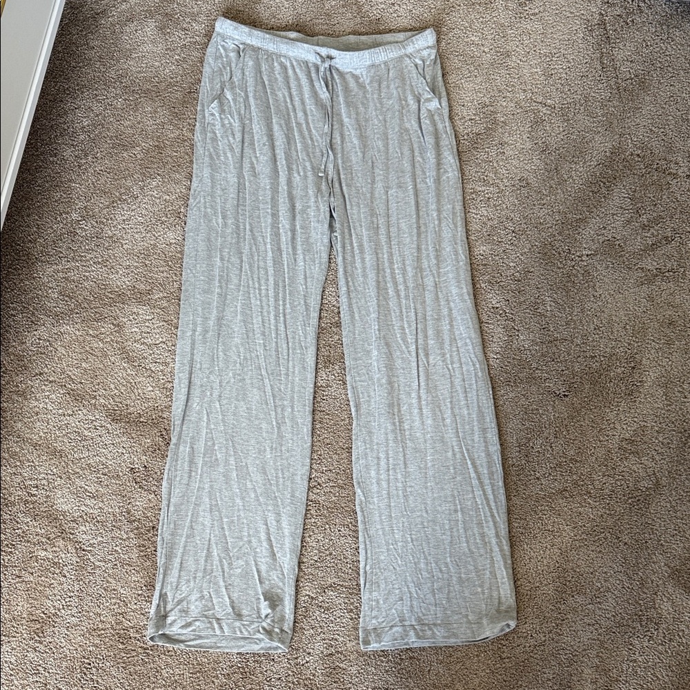 Auden Cloud Knit Sleepwear Pants in Heather Gray